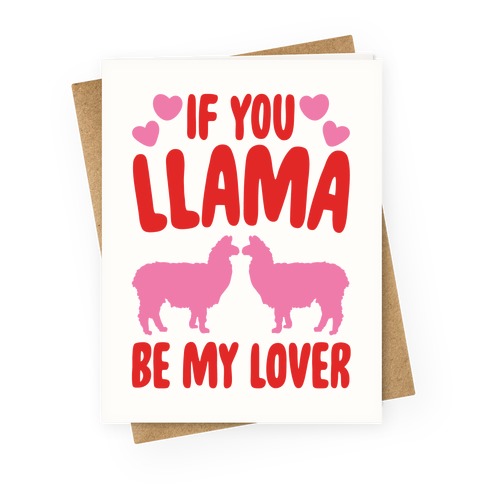 Funny Just A Girl Who Loves Llamas Cute Women Lama Greeting Card