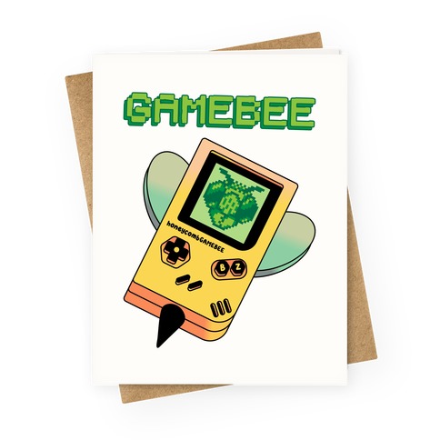 GameBee Handheld Buzzing Gaming Device Greeting Card