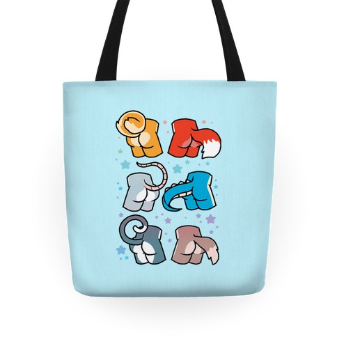 Assorted Furry Butts Tote