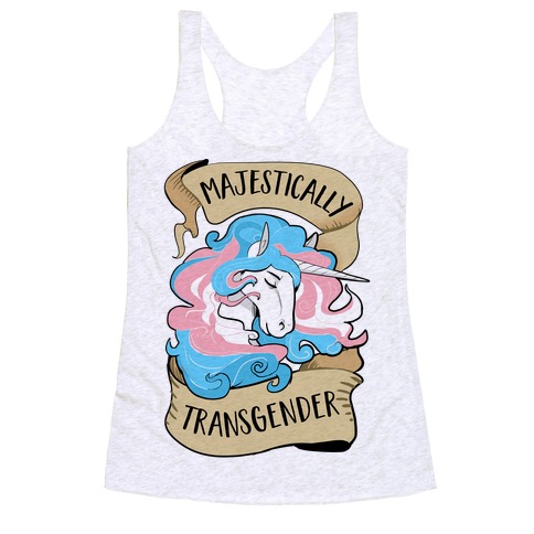 Majestically Transgender Racerback Tank Top