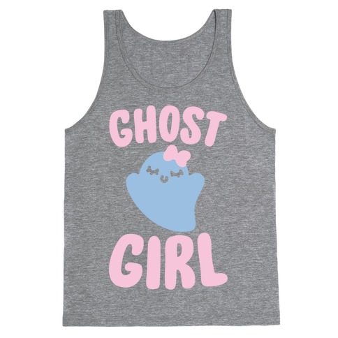 Ghost Girl White Print Tank Top