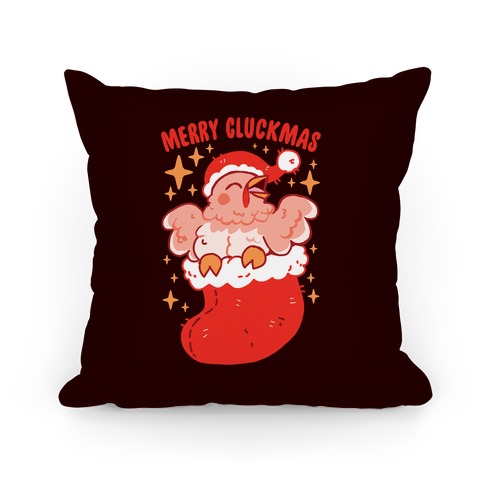 Merry Cluckmas Pillow