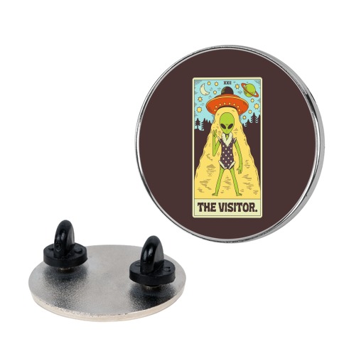 The Visitor Alien Tarot Card Pin