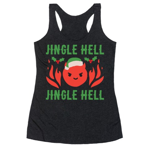 Jingle Hell, Jingle Hell Satan Santa Racerback Tank Top