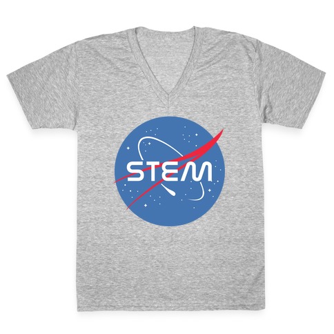 STEM NASA Parody V-Neck Tee Shirt