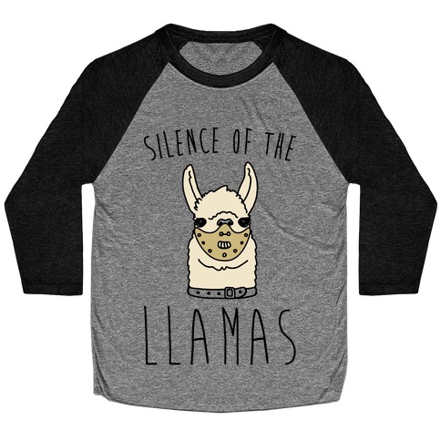 Silence of The Llamas Parody Baseball Tee