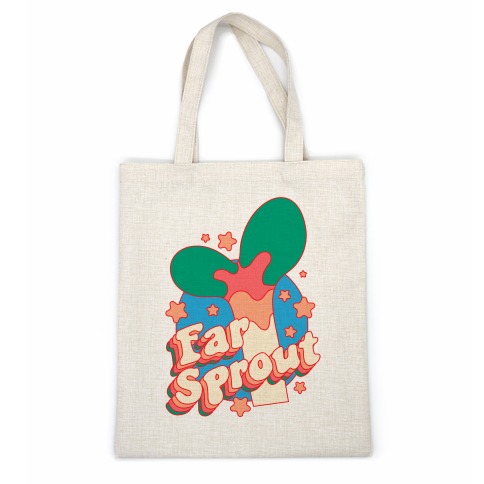 Far Sprout Groovy Plant Sprout Casual Tote