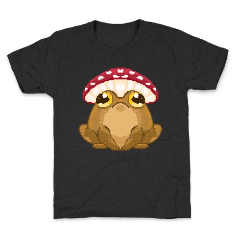 Pixelated Toad in Mushroom Hat Kids T-Shirt