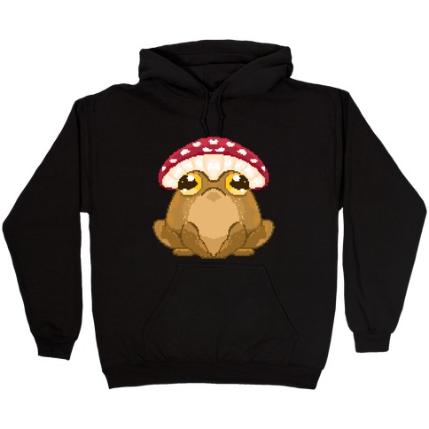 Pixelated Toad in Mushroom Hat Hooded Sweatshirt
