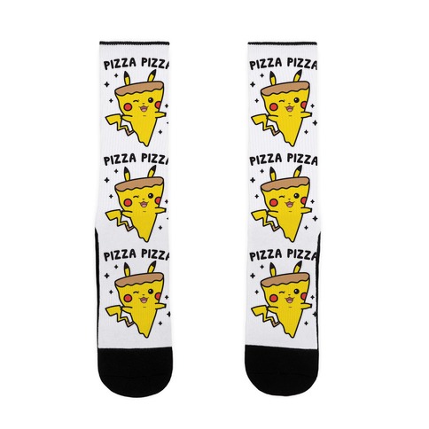 Pizza Pizza Pikachu Parody Sock
