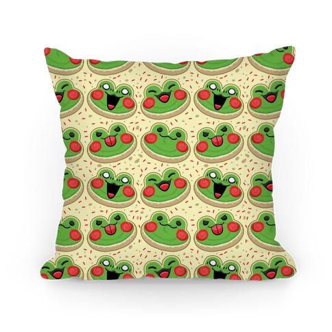 Sugar Cookie Frogs Pattern Pillow