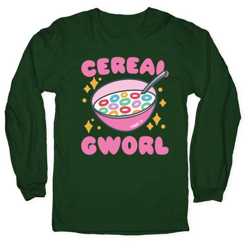 Cereal Gworl Parody Long Sleeve T-Shirts | LookHUMAN