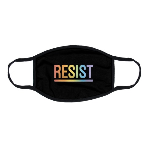 Rainbow Resist Flat Face Mask