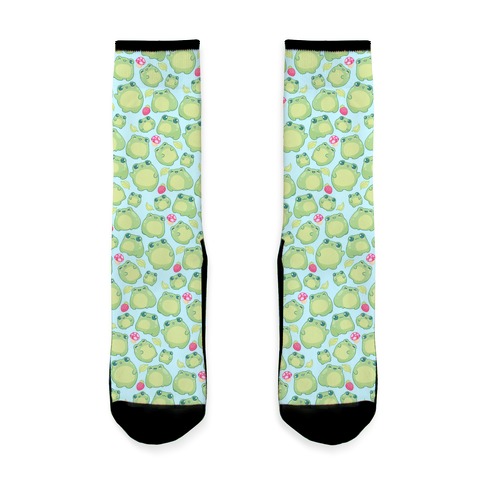 Kawaii Frogs Pattern Sock