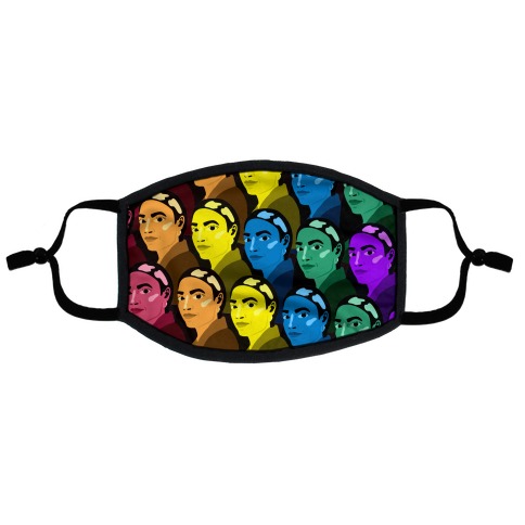 Rainbow AOC Pattern Flat Face Mask