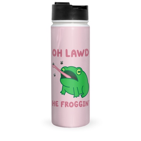 Oh Lawd He Froggin' Travel Mug
