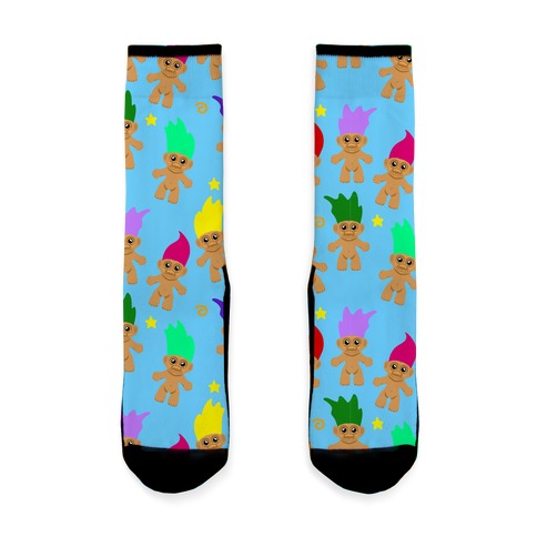 Rainbow Troll Pattern Stocking