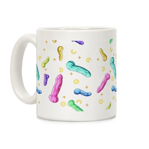 Penis Crystal Pattern Coffee Mug