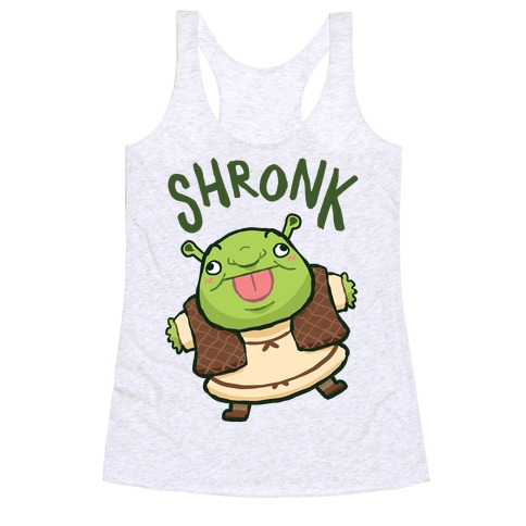 Shronk Derpy Shrek Racerback Tank Top