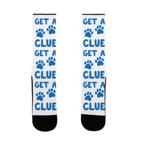 Get A Clue Parody Sock