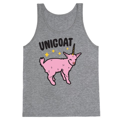 Unigoat Goat Unicorn Tank Top