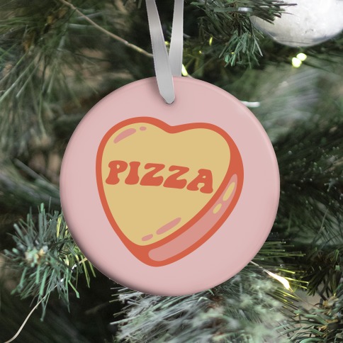Pizza Candy Heart Ornament