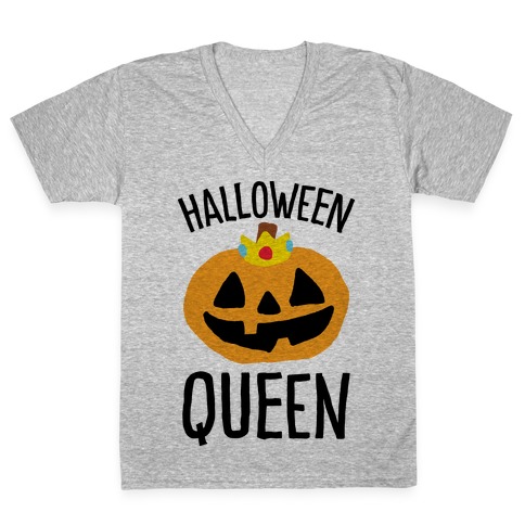 Halloween Queen V-Neck Tee Shirt