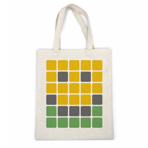 Wordle Pixel Smile Casual Tote