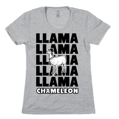 Llama Chameleon Womens T-Shirt