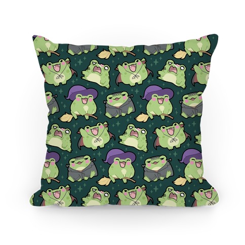 Halloween Frogs Pillow