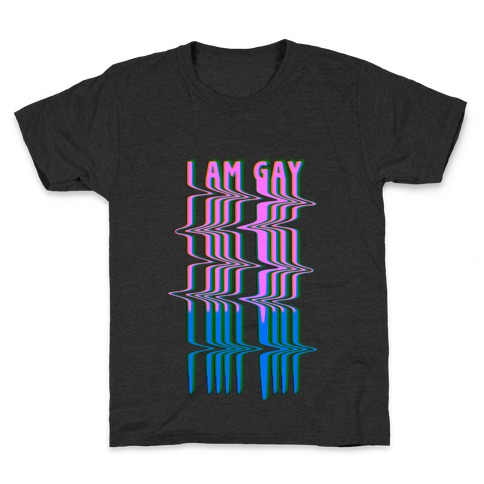 I Am Gay Vaporwave Drip Kids T-Shirt