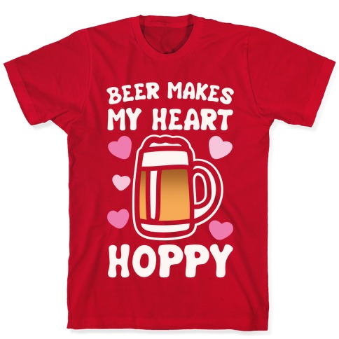 beer print t shirt