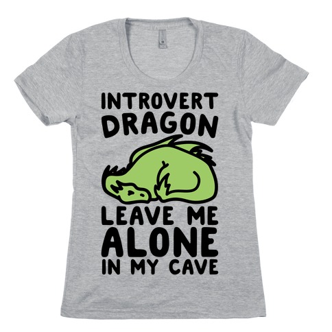 Introvert Dragon Womens T-Shirt
