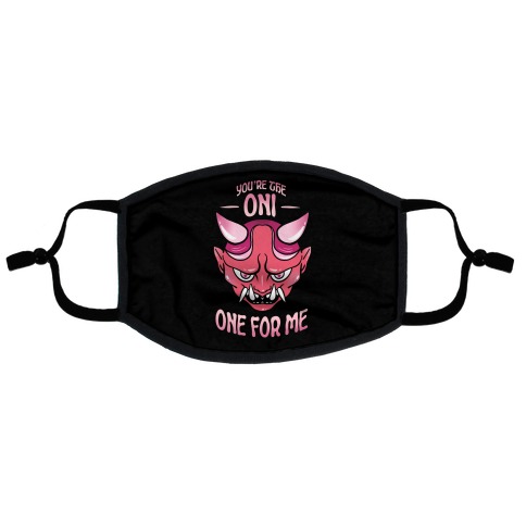 You're The Oni One For Me Flat Face Mask