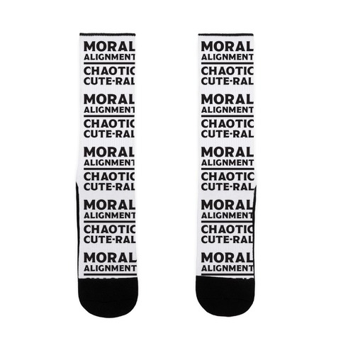 Moral Alignment Chaotic Cute-ral Sock