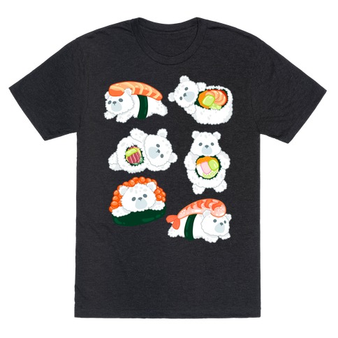 Sushi Bears Pattern T-Shirt