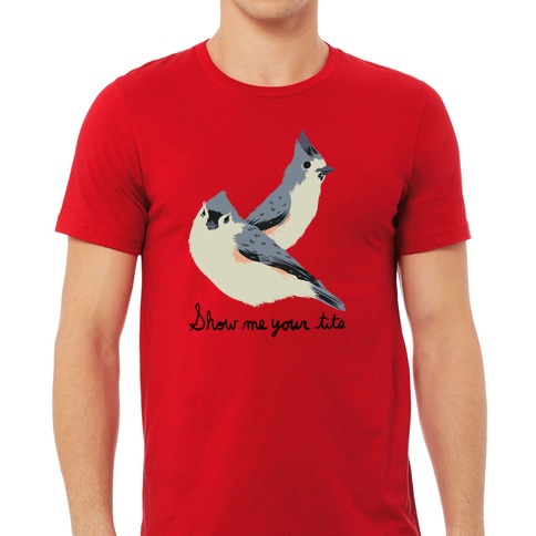 Tufted titmouse Funny Bird watching Gift for Men and Women T-Shirt