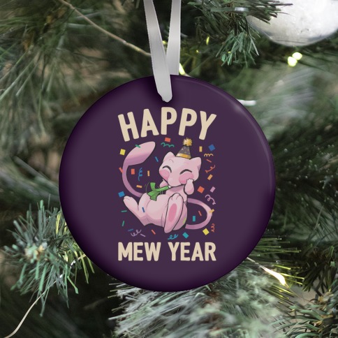 Happy Mew Year Ornament