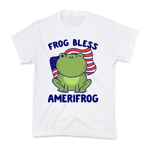 Frog Bless Amerifrog Kids T-Shirt