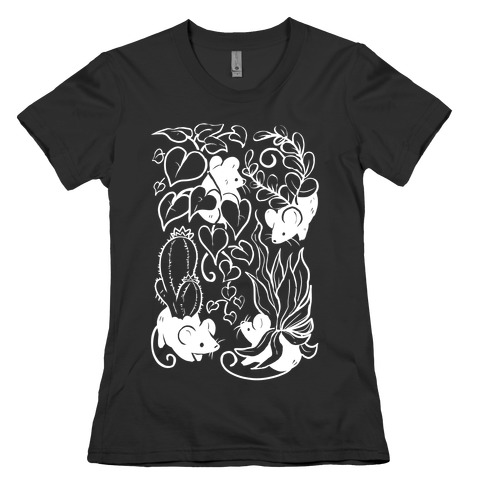 Mouse Plants Womens T-Shirt