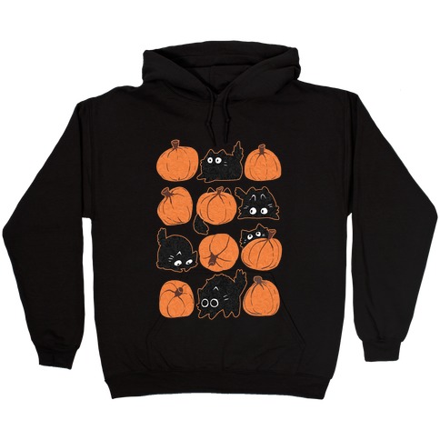 Pumpkin Cats Hooded Sweatshirt