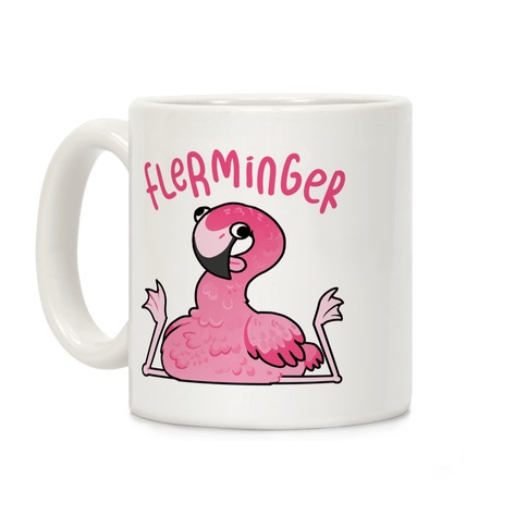 Derpy Flamingo Flerminger Coffee Mug
