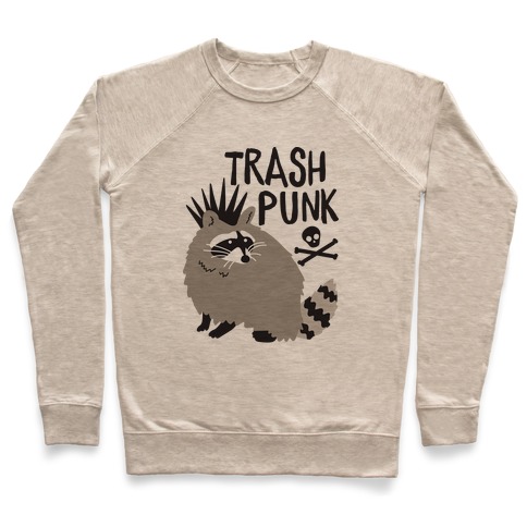 Trash Punk Raccoon Pullover