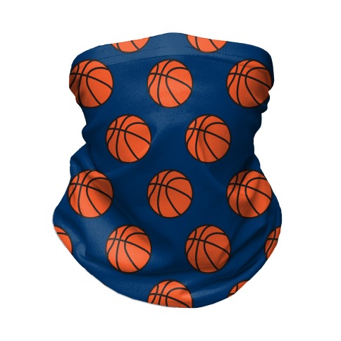 Basketball Pattern Neck Gaiter