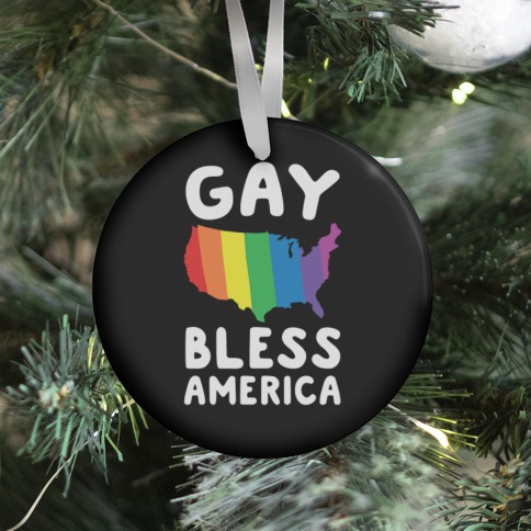 Gay Bless America Ornament