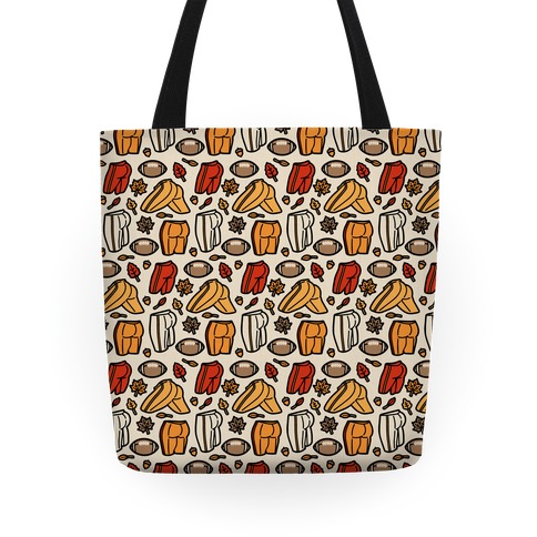Fall Football Butts Tote