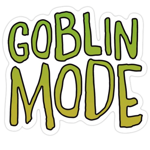 Goblin Mode Die Cut Sticker