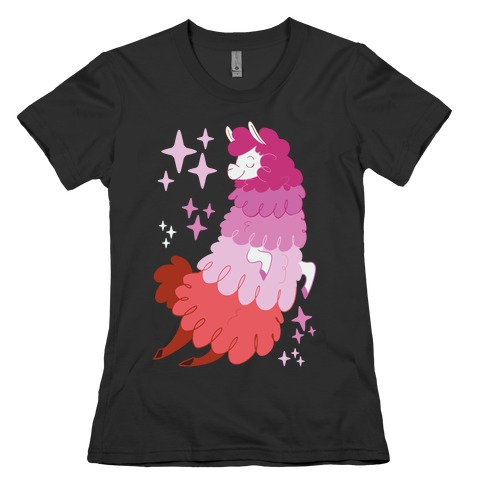 Lesbian Llama Womens T-Shirt