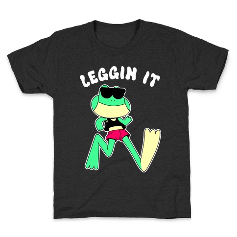 Leggin' It Frog Kids T-Shirt