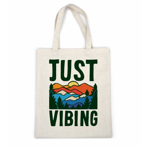 Just Vibing Mountains Casual Tote